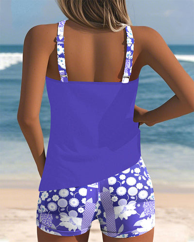 Colette - Tankini with Printed Boxer