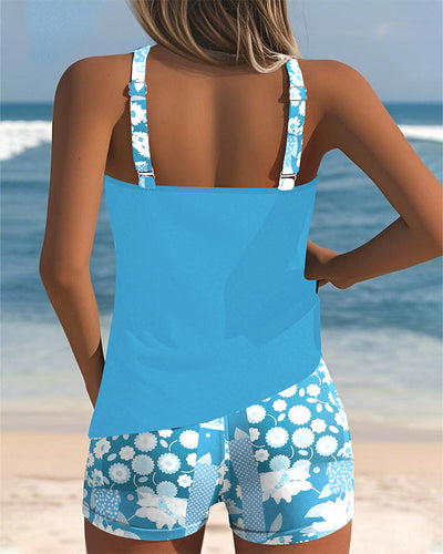 Colette - Tankini with Printed Boxer
