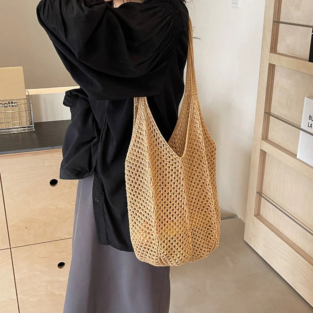 Luna Knitting Shoulder Bag