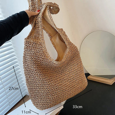 Vintage Woven Shoulder Bag