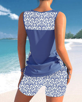 Sylvia - Tankini Featuring Geometric Print